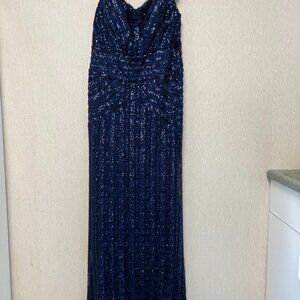 Jade Couture Navy Gown Size 18